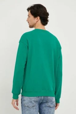 Ανδρικά Χωρίς φερμουάρ Βαμβακερή μπλούζα United Colors Of Benetton πράσινο, -United Colors of Benetton Εκπτώσεις unnamed file 424