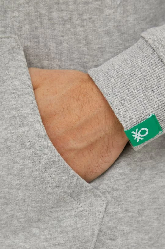 Ανδρικά Με φερμουάρ Βαμβακερή μπλούζα United Colors Of Benetton γκρι, 7 Ανδρικά Με φερμουάρ Βαμβακερή μπλούζα United Colors Of Benetton γκρι, - Image 5