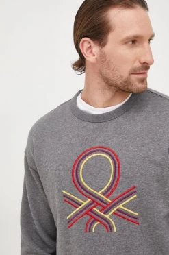 Ανδρικά Χωρίς φερμουάρ Μπλούζα United Colors Of Benetton γκρι,