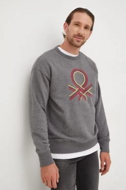 Ανδρικά Χωρίς φερμουάρ Μπλούζα United Colors Of Benetton γκρι, 10 Ανδρικά Χωρίς φερμουάρ Μπλούζα United Colors Of Benetton γκρι, -United Colors of Benetton Εκπτώσεις unnamed file 445