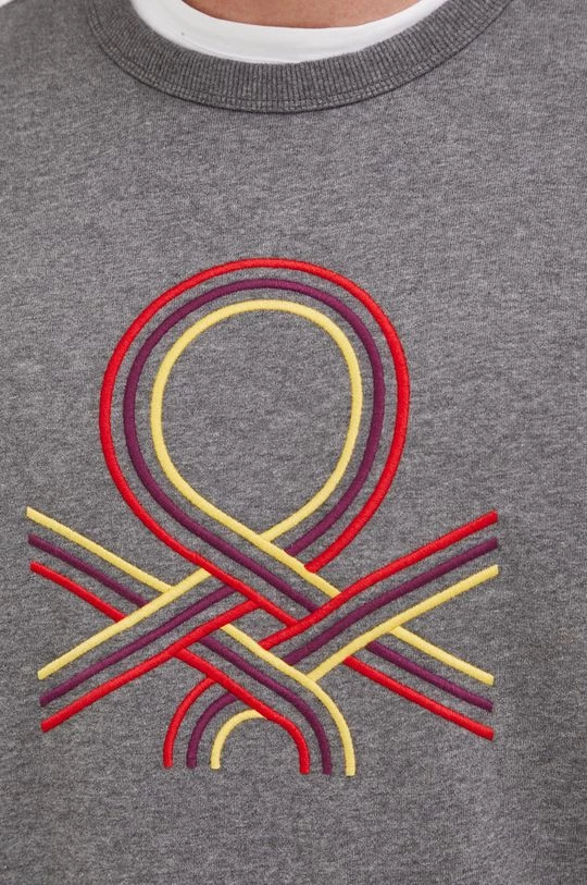 Ανδρικά Χωρίς φερμουάρ Μπλούζα United Colors Of Benetton γκρι, 7 Ανδρικά Χωρίς φερμουάρ Μπλούζα United Colors Of Benetton γκρι, - Image 5