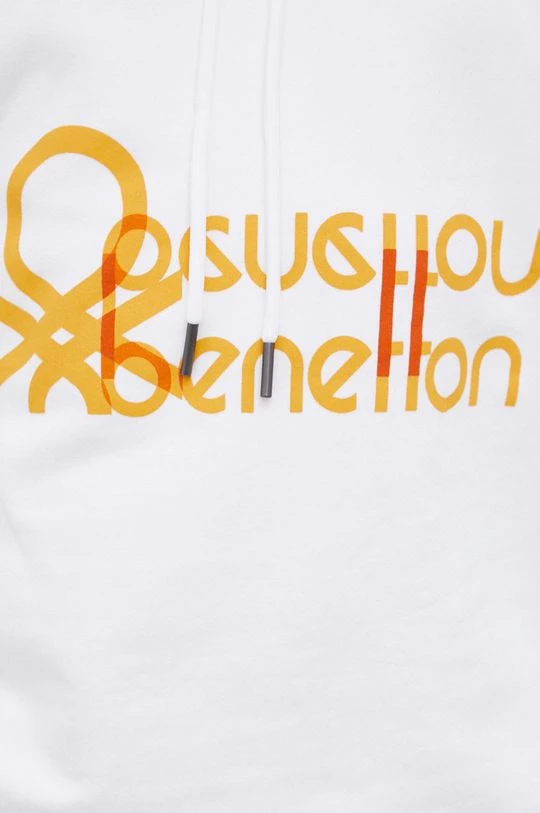 Ανδρικά Χωρίς φερμουάρ Βαμβακερή μπλούζα United Colors Of Benetton χρώμα: άσπρο 7 Ανδρικά Χωρίς φερμουάρ Βαμβακερή μπλούζα United Colors Of Benetton χρώμα: άσπρο - Image 5