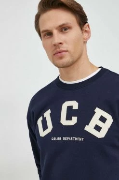 Ανδρικά Χωρίς φερμουάρ Βαμβακερή μπλούζα United Colors Of Benetton ναυτικό μπλε, -United Colors of Benetton Εκπτώσεις unnamed file 522