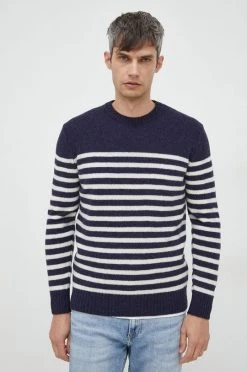 Ανδρικά Χωρίς φερμουάρ Μάλλινο πουλόβερ United Colors Of Benetton χρώμα: ναυτικό μπλε, -United Colors of Benetton Εκπτώσεις unnamed file 593