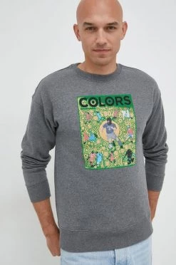Ανδρικά Χωρίς φερμουάρ Μπλούζα United Colors Of Benetton X Colors γκρι