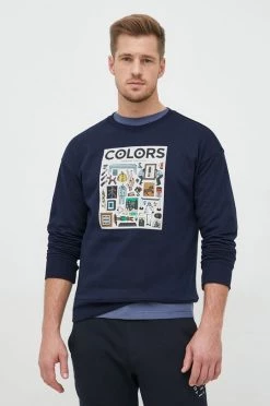 Ανδρικά Χωρίς φερμουάρ Μπλούζα United Colors Of Benetton ναυτικό μπλε, -United Colors of Benetton Εκπτώσεις unnamed file 638