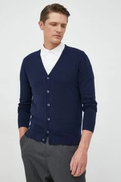 Ανδρικά Με φερμουάρ Βαμβακερή ζακέτα United Colors Of Benetton ναυτικό μπλε