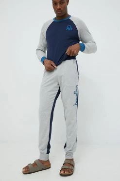 Ανδρικά Πιζάμα Βαμβακερές πιτζάμες United Colors Of Benetton ναυτικό μπλε -United Colors of Benetton Εκπτώσεις unnamed file 720