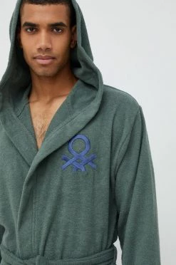 Μπουρνούζια Βαμβακερό μπουρνούζι United Colors Of Benetton πράσινο -United Colors of Benetton Εκπτώσεις unnamed file 757