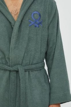 Μπουρνούζια Βαμβακερό μπουρνούζι United Colors Of Benetton πράσινο -United Colors of Benetton Εκπτώσεις unnamed file 758