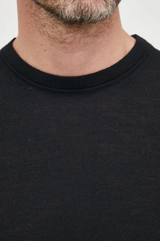 Ανδρικά Χωρίς φερμουάρ Μάλλινο πουλόβερ United Colors Of Benetton χρώμα: μαύρο, 7 Ανδρικά Χωρίς φερμουάρ Μάλλινο πουλόβερ United Colors Of Benetton χρώμα: μαύρο, - Image 5