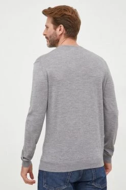 Ανδρικά Χωρίς φερμουάρ Μάλλινο πουλόβερ United Colors Of Benetton χρώμα: γκρι, -United Colors of Benetton Εκπτώσεις unnamed file 766