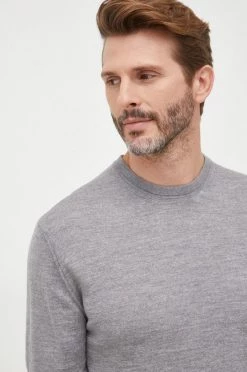 Ανδρικά Χωρίς φερμουάρ Μάλλινο πουλόβερ United Colors Of Benetton χρώμα: γκρι, -United Colors of Benetton Εκπτώσεις unnamed file 767