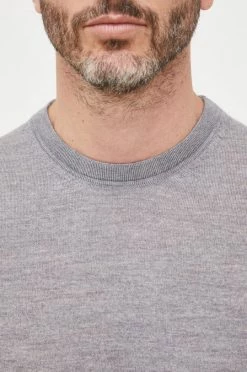 Ανδρικά Χωρίς φερμουάρ Μάλλινο πουλόβερ United Colors Of Benetton χρώμα: γκρι, -United Colors of Benetton Εκπτώσεις unnamed file 768