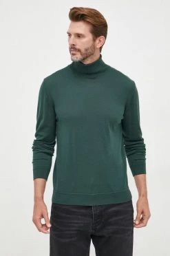 Ανδρικά Χωρίς φερμουάρ Μάλλινο πουλόβερ United Colors Of Benetton χρώμα: πράσινο, -United Colors of Benetton Εκπτώσεις unnamed file 782