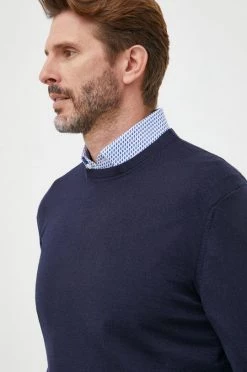 Ανδρικά Χωρίς φερμουάρ Μάλλινο πουλόβερ United Colors Of Benetton χρώμα: ναυτικό μπλε, -United Colors of Benetton Εκπτώσεις unnamed file 792