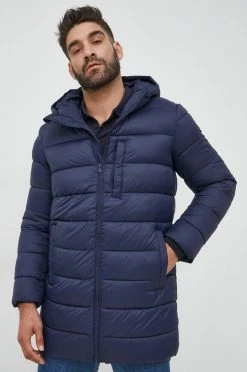 United Colors of Benetton Εκπτώσεις 35 Ανδρικά Μακριά μπουφάν Μπουφάν United Colors Of Benetton ναυτικό μπλε