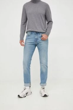 Ανδρικά Slim και Skinny Τζιν παντελονι United Colors Of Benetton ανοιχτό μπλε