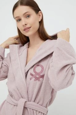 Μπουρνούζια Βαμβακερό μπουρνούζι United Colors Of Benetton ροζ -United Colors of Benetton Εκπτώσεις unnamed file 863