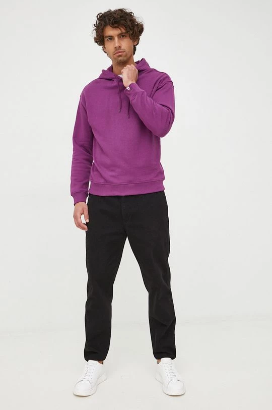 Ανδρικά Χωρίς φερμουάρ Μπλούζα United Colors Of Benetton μοβ, 4 Ανδρικά Χωρίς φερμουάρ Μπλούζα United Colors Of Benetton μοβ, - Image 2