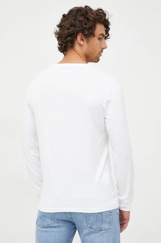 Ανδρικά Μακρυμάνικα Βαμβακερή μπλούζα με μακριά μανίκια United Colors Of Benetton άσπρο 5 Ανδρικά Μακρυμάνικα Βαμβακερή μπλούζα με μακριά μανίκια United Colors Of Benetton άσπρο - Image 3