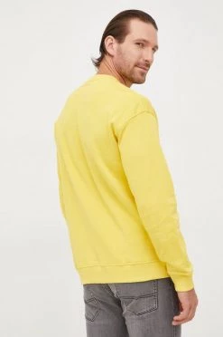 Ανδρικά Χωρίς φερμουάρ Βαμβακερή μπλούζα United Colors Of Benetton κίτρινο, -United Colors of Benetton Εκπτώσεις unnamed file 926