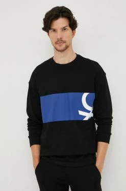 Ανδρικά Χωρίς φερμουάρ Βαμβακερή μπλούζα United Colors Of Benetton μαύρο, 11 Ανδρικά Χωρίς φερμουάρ Βαμβακερή μπλούζα United Colors Of Benetton μαύρο, -United Colors of Benetton Εκπτώσεις unnamed file 94