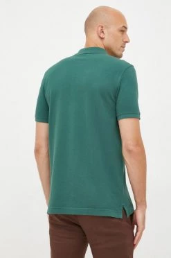 Ανδρικά Πόλο μπλουζάκια Βαμβακερό μπλουζάκι πόλο United Colors Of Benetton πράσινο -United Colors of Benetton Εκπτώσεις unnamed file 967