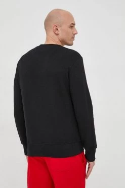 Ανδρικά Χωρίς φερμουάρ Βαμβακερή μπλούζα United Colors Of Benetton μαύρο, -United Colors of Benetton Εκπτώσεις unnamed file 976