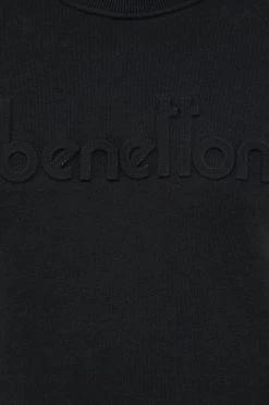 Ανδρικά Χωρίς φερμουάρ Βαμβακερή μπλούζα United Colors Of Benetton μαύρο, -United Colors of Benetton Εκπτώσεις unnamed file 978
